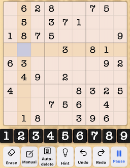 SudokuWT sudoku board