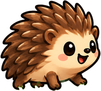 A happy hedgehog